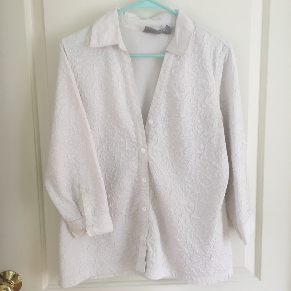 White button blouse